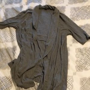Express size large, grey, short sleeves cardigan
